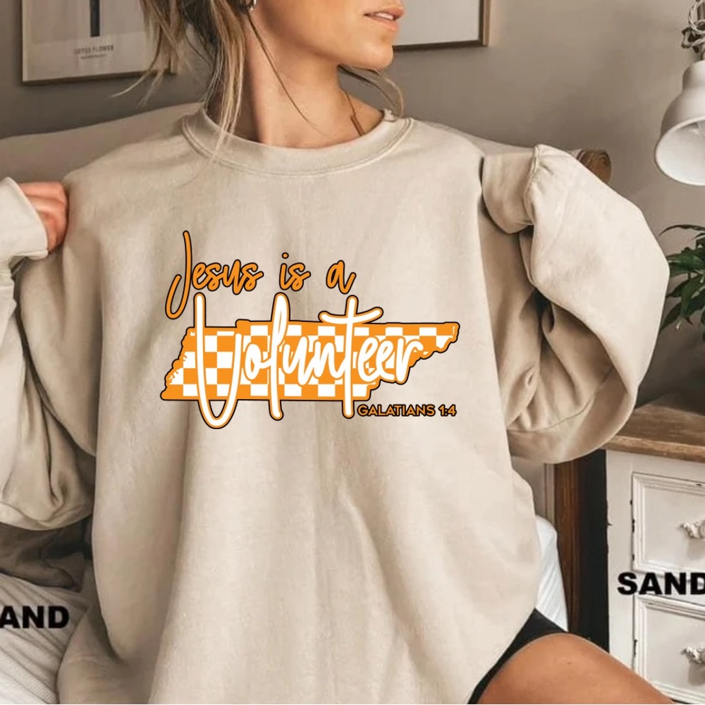 Jesus is a volunteer sweatshirt Tennessee strong North Carolina strong